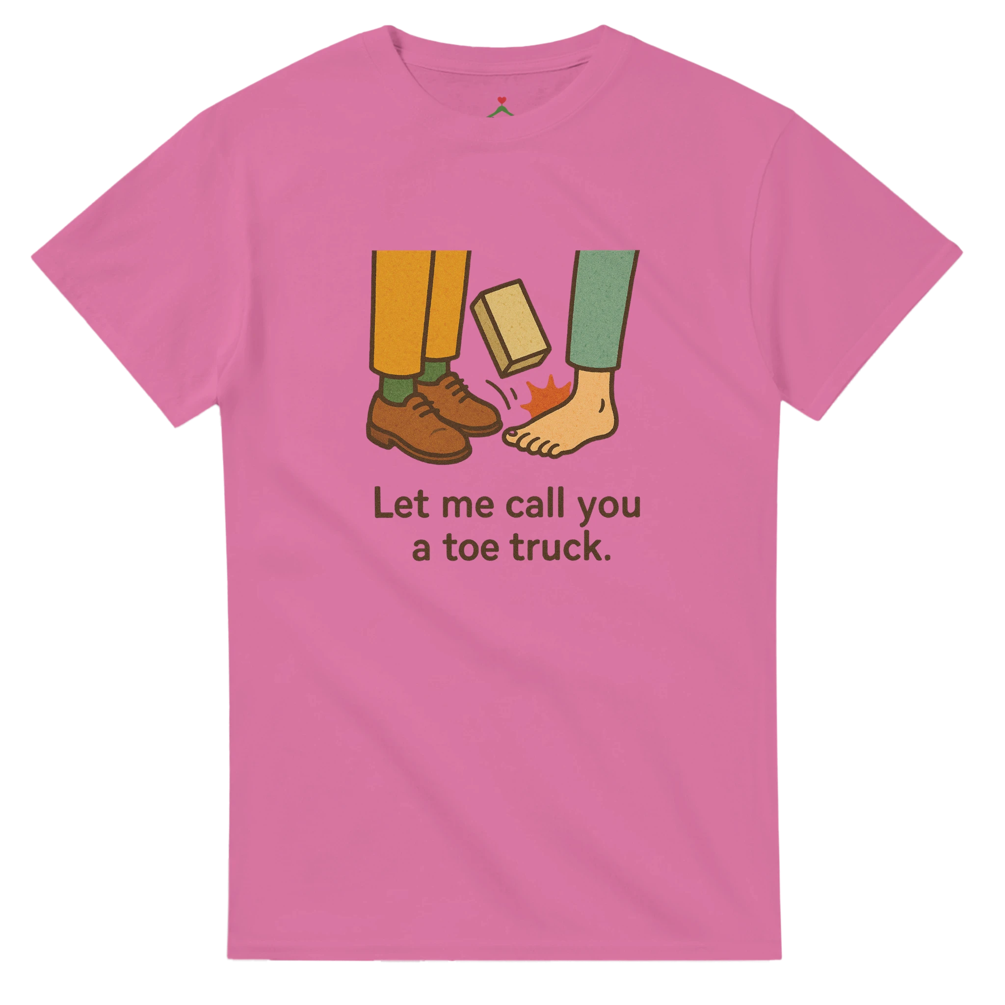 Humor - Call you toe truck -  Dark Pink