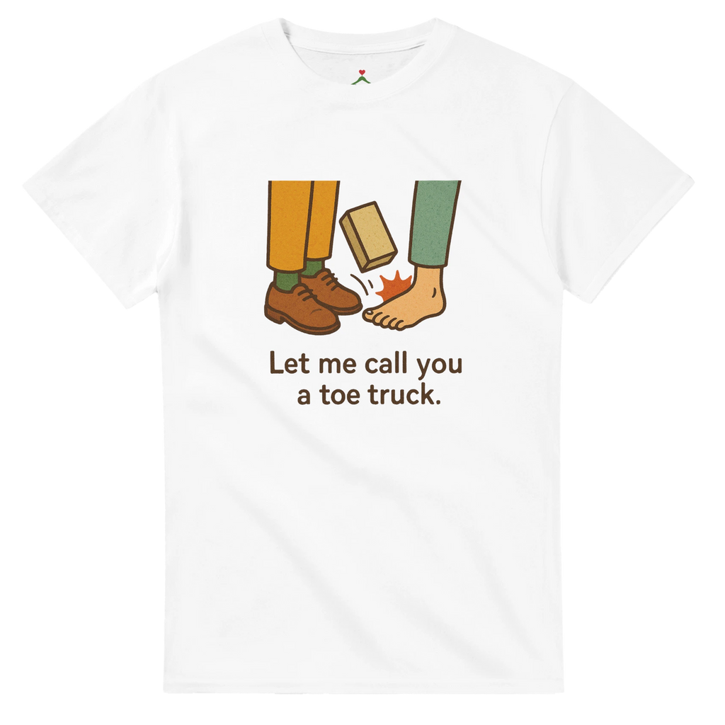 Call you toe truck - Tshirt - White