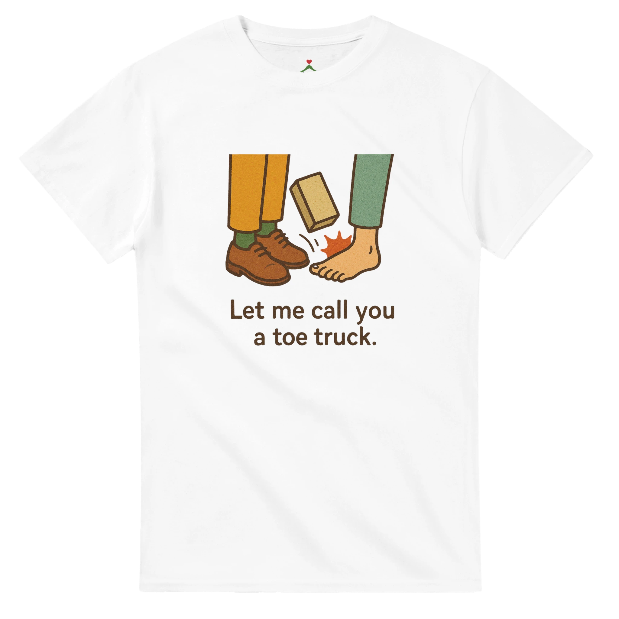 Call you toe truck - Tshirt - White
