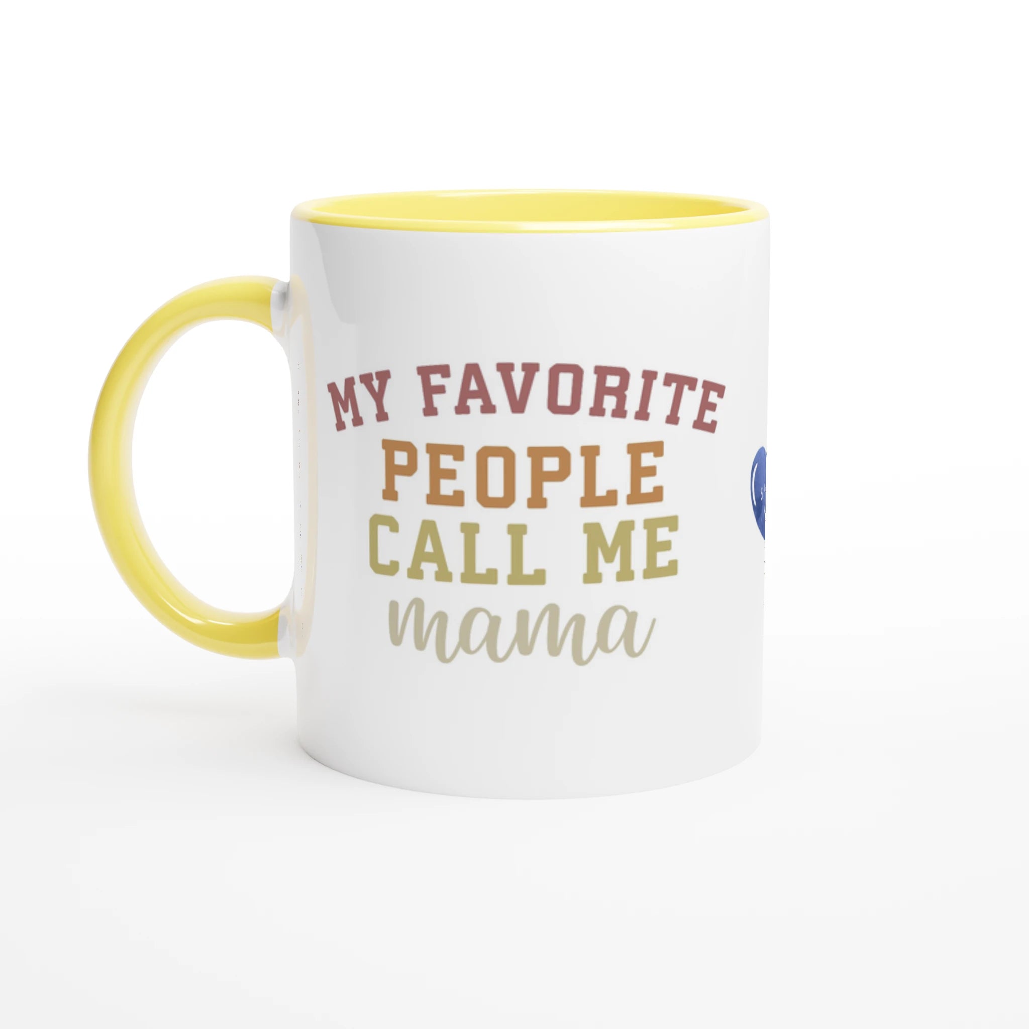 My favorite ppl call me Mama mug - Yellow
