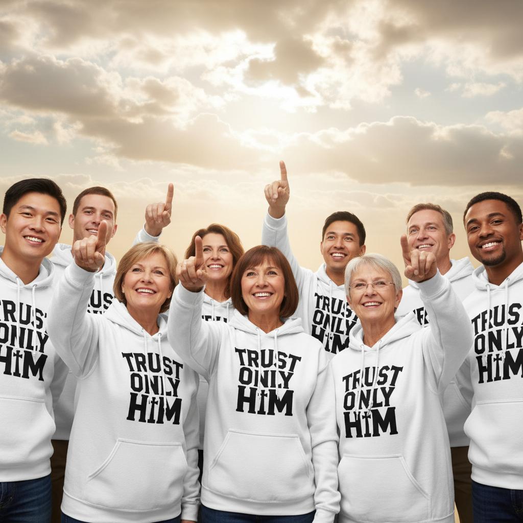 Heavenly - Trust only HIM - Hoodie - ad