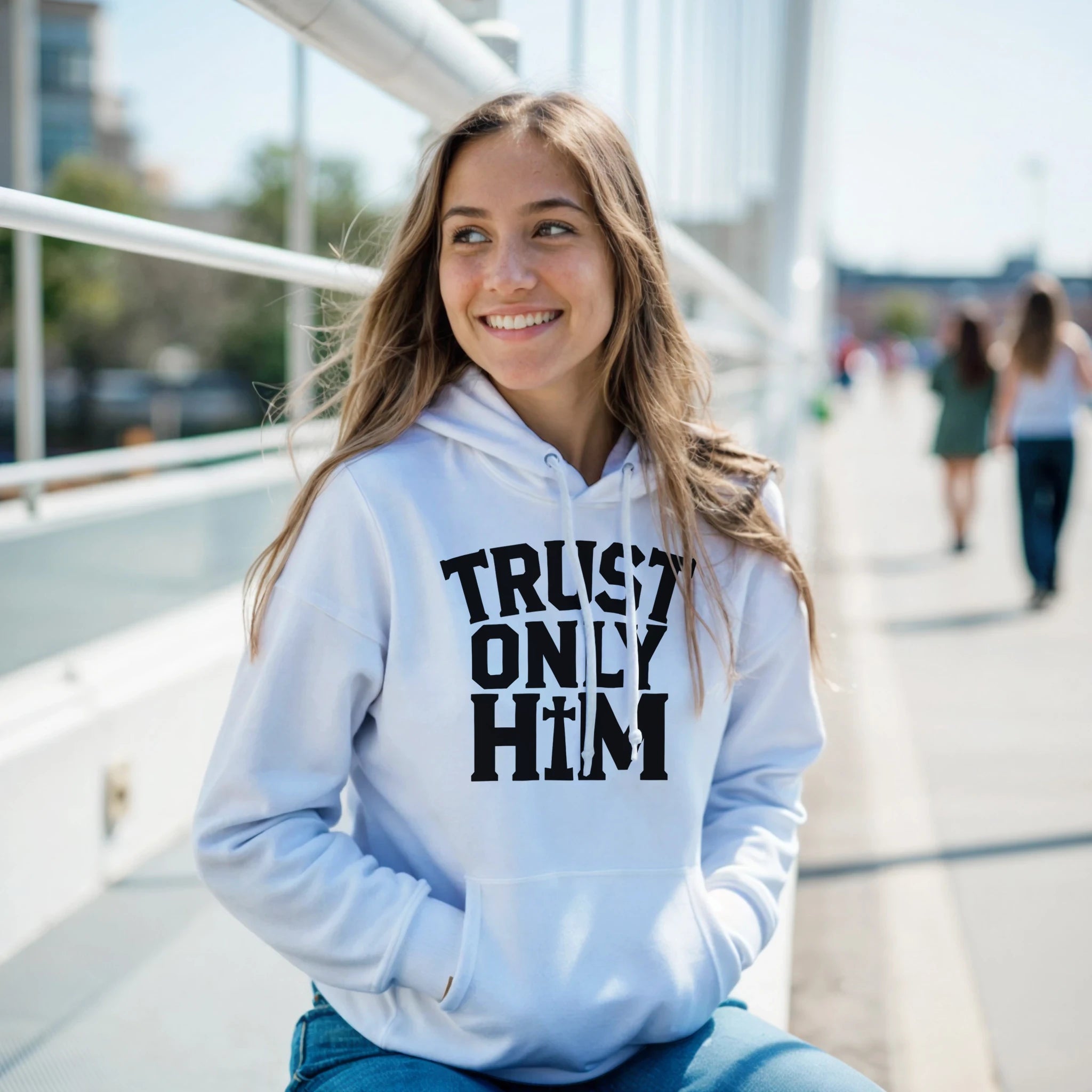 Heavenly - Trust only HIM - Hoodie - ad - IV