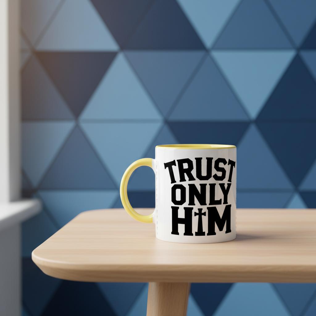 Heavenly - Trust only Him - Mug - ad - Yellow